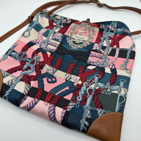 97新 Hermès/愛馬仕 silk city 駿馬騎士絲巾包