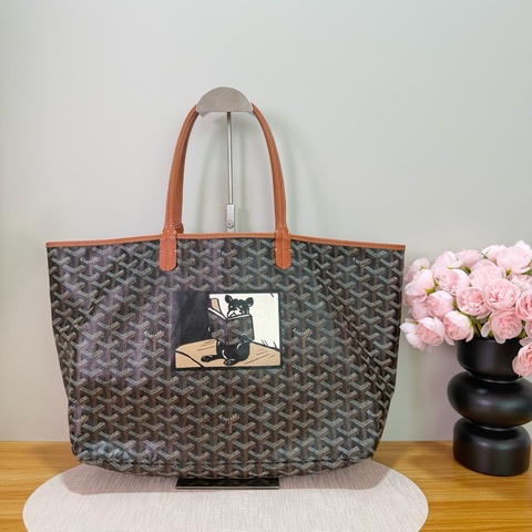 高雅德/Goyard ARTOIS中号包     棕色老花彩繪法鬥款