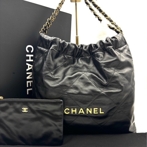 【售出展示💫拍下無效】Chanel/香奈兒 22Bag 黑金經典保值款 Full Set全齊