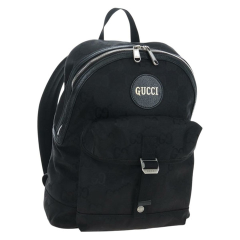 GUCCI GG帆布Off The Grid雙肩包，尼龍材質，黑色/銀色，貨號644992，正品編號192787M