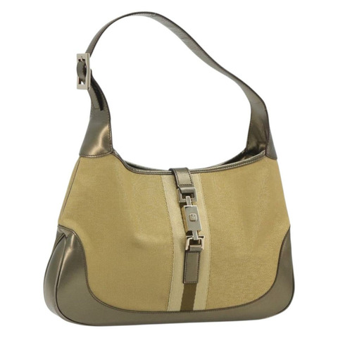 GUCCI GG帆布Jackie Sherry系列手提包 金色 001 3306 正品 192254V