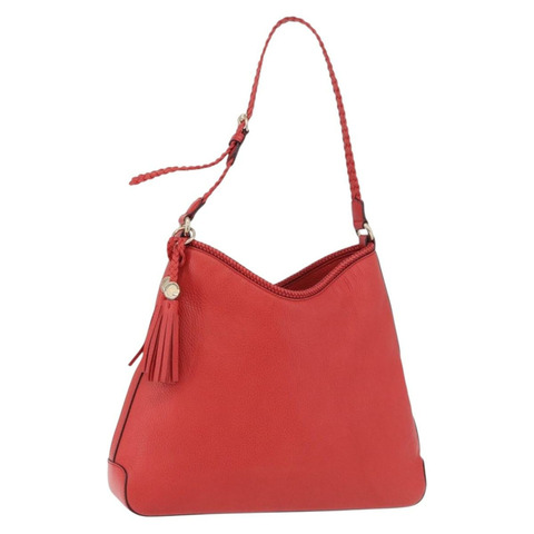 GUCCI Hobo 單肩包 皮革 橘色 金色調 336659 正品 ki6731V