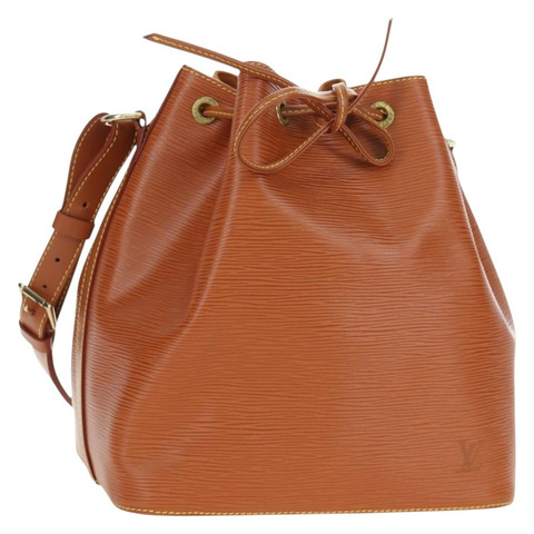 路易威登 Epi Petit Noe 肩背包 Zipangu 金色 M44108 LV Auth am12147V