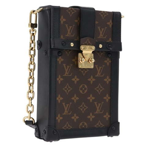 路易威登 Monogram Pochette Trunk 垂直肩包 M63913 正品 ka5398M