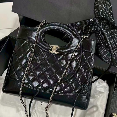 全新閒置🖤✨#香奈兒 #黑金31bagmini #全配有購證 #晶片款 #油蠟皮