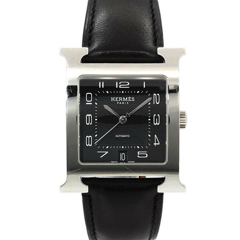 愛馬仕 H-Watch HH2 810 男士腕錶，日期顯示，黑色，自動機械機芯