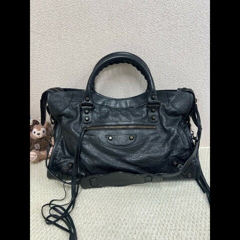 Balenciaga 巴黎世家機車包 底長38