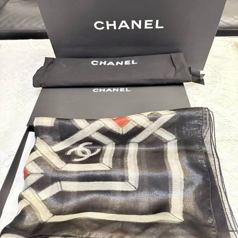 Chanel絲巾圍巾披肩