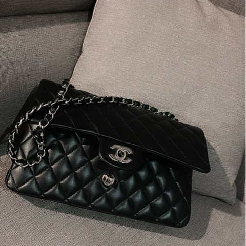 Chanel CF25黑銀羊 芯片款🫧超新🫧