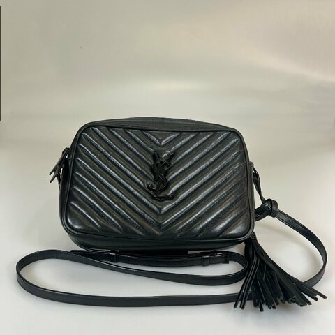 YSL 612544黑SOBLACK流蘇相機包