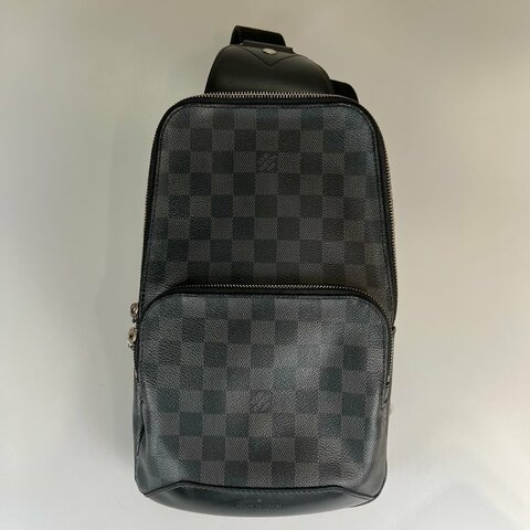LV N41719 黑棋盤格肩背包