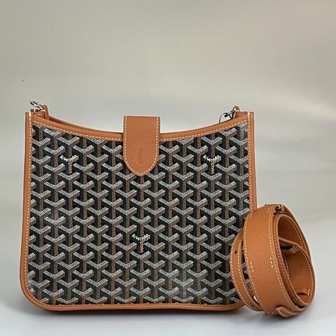 全新品 GOYARD 棕斜挎郵差包