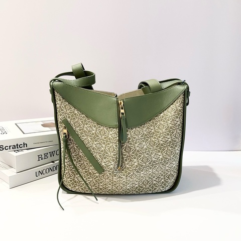 羅意威/Loewe Hammock 吊床包手提包斜挎包肩背包 綠色