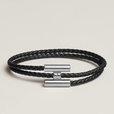 💼 Hermes 愛馬仕 Clic H 手環 Tournis Tresse手環 小牛皮手環 皮革編織手環