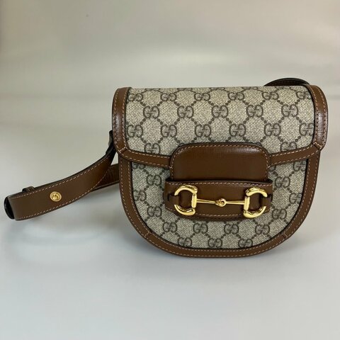 GUCCI 760191 老花1955半月馬鞍包