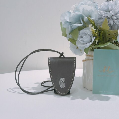 TW4941	 Goyard 戈雅 皮革吊飾 Croc Universel Charm Grey