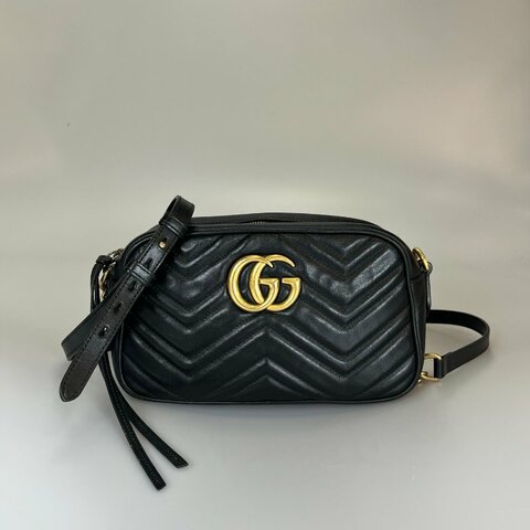GUCCI 447632 黑Marmont相機包