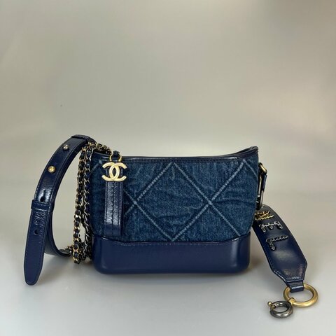 CHANEL 流浪包小號 牛仔藍 AS0865/保卡款29開
