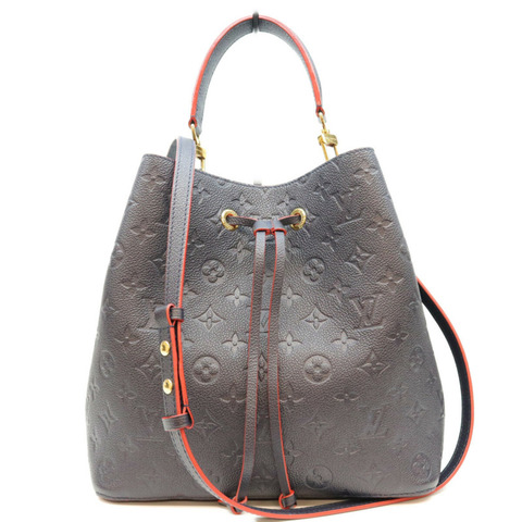 路易威登 M45306 Empreinte Marine Rouge Neo Noe MM 女士單肩包，海軍藍，金色五金