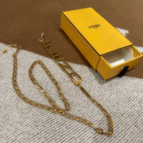 Fendi/ 金屬眼鏡掛鏈