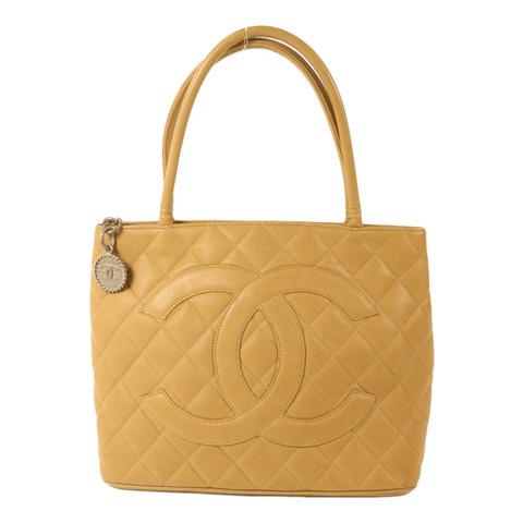 CHANEL 牛皮皮革Medallion Tote手挽袋