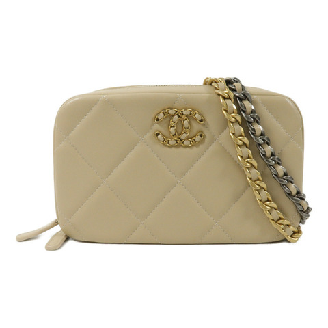CHANEL 羊皮皮革Chanel 19 Phone Case With Chain鏈帶肩背袋