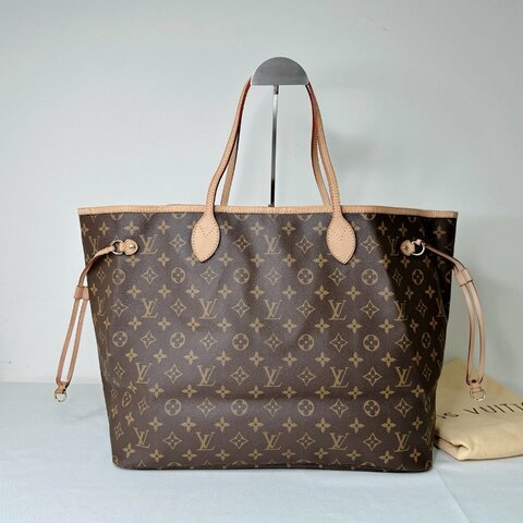 LV Neverfull GM大款老花托特包