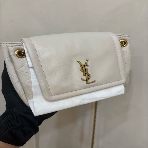 Ysl nolita mini 超氣質奶白色 全新閒置
