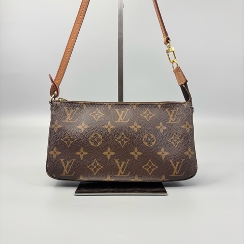 Louis Vuitton 路易威登 老花大麻將單肩包 尺寸21*12