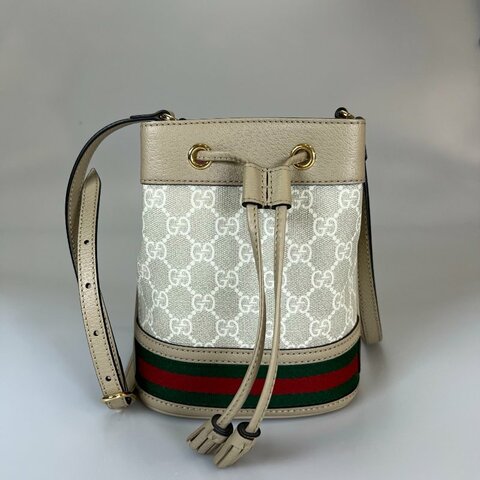 GUCCI 550620 燕麥色水桶包