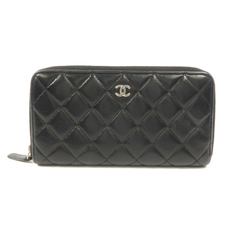 CHANEL 羊皮皮革Zipper Long Wallet長錢包
