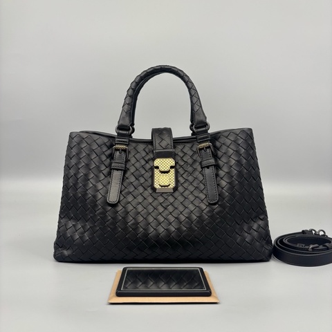 Bottega Veneta 葆蝶家 全皮編織Roma羅馬手提包 尺寸30*19