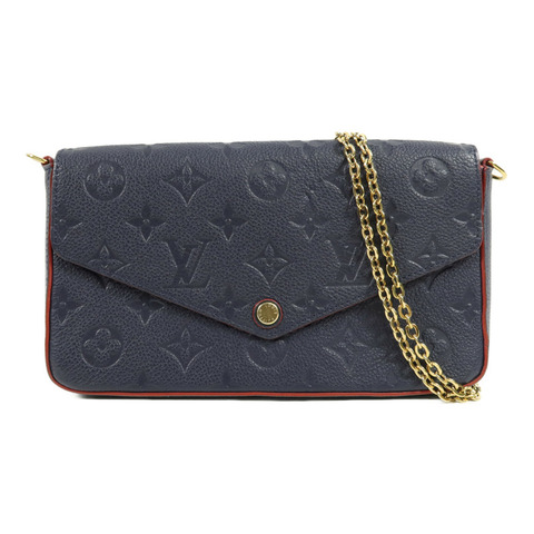 LOUIS VUITTON Monogram Empreinte Pochette Felicie鏈帶肩背袋