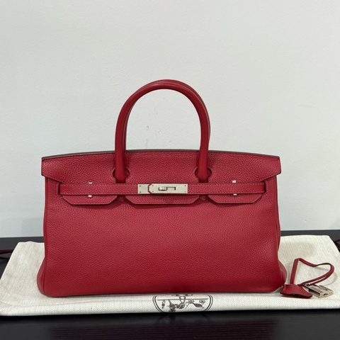 Hermes Birkin30 Rouge Grenat 銀扣