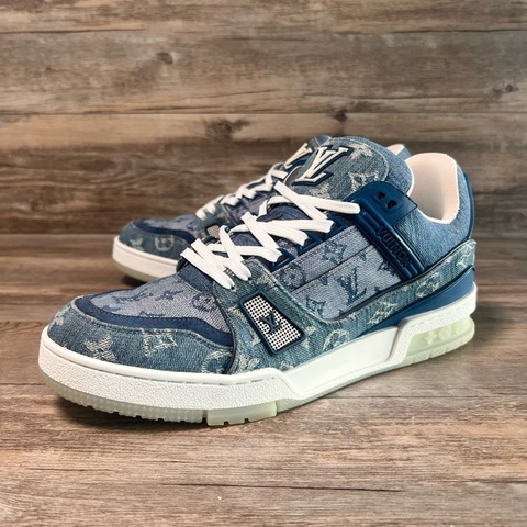 Louis Vuitton路易威登 trainer 牛仔藍 白藍牛仔 41碼