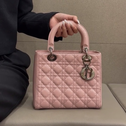 【優雅永不過時✨全網最低價💗】Dior迪奧 戴妃五格 漆皮 少女心 粉色 包包