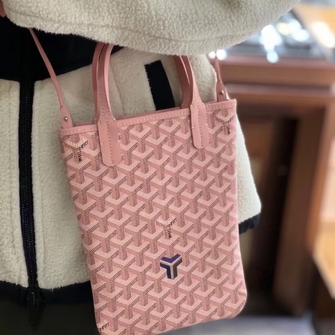 全新🩰#Goyard #minitote #櫻花粉 #新款有背帶有塵袋