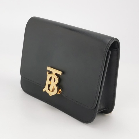 Burberry TB迷你牛皮純色TB腰包胸包