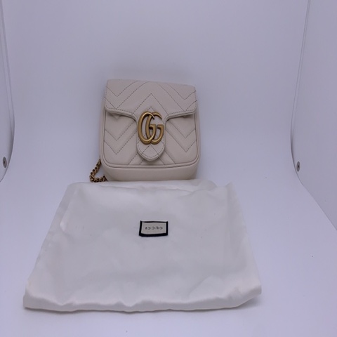古驰/Gucci GGMarmont系列超迷你手袋 金色调配件 10x16.5x4.5