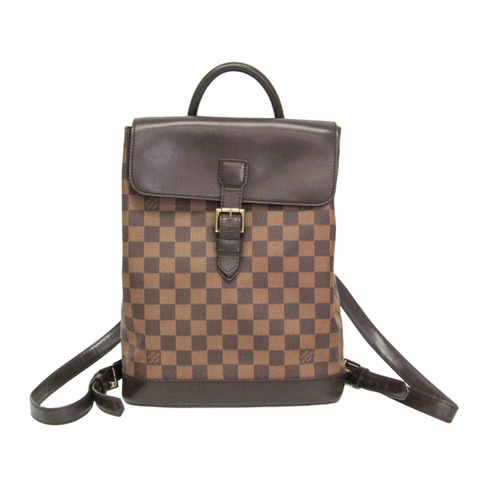 路易威登 Damier Soho N51132 女士棕色雙肩包