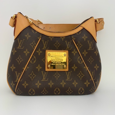 98新 路易威登/Louis Vuitton Thames PM 老花單肩腋下包 南瓜包 32*17