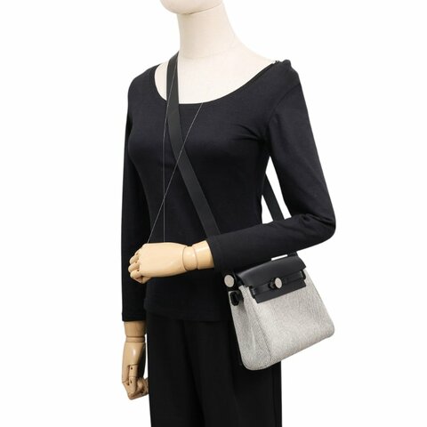 不議價 【9.8新 二手】  Hermès  Herbag Zip 20 肩背包
