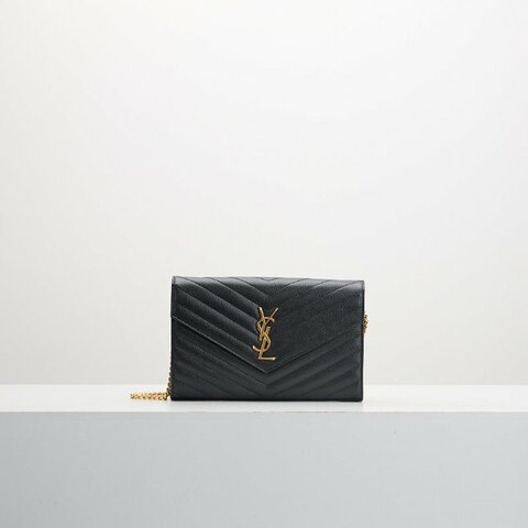 二手YSL Woc 大款信封包/黑金