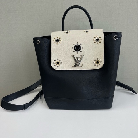 LV Locke 路易威登雙肩包全皮 背包 通勤休閒都ok