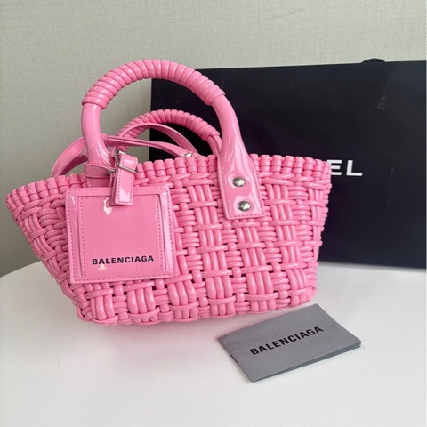 Balenciaga 巴黎世家 Bistro 菜籃子粉色 可單肩手提斜挎