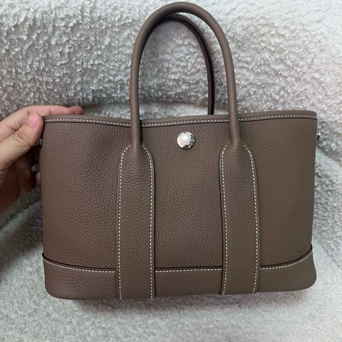 Hermes 愛馬仕 Garden party 大象灰mini花園手提包