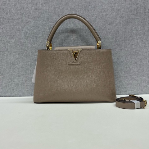 Louis Vuitton 路易威登 大象灰capuchines 卡普辛中號 手提單肩斜挎包  尺寸：31*11*
