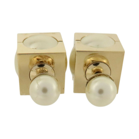 Dior PVC/金屬Tribal Cube Earrings耳環