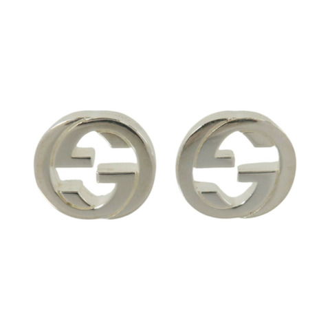GUCCI 925純銀Interlocking G Earrings耳環