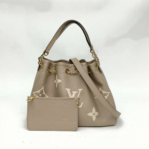 LOUIS VUITTON SummerBundle單肩手提包logo壓紋大象灰金扣晶片肩背包